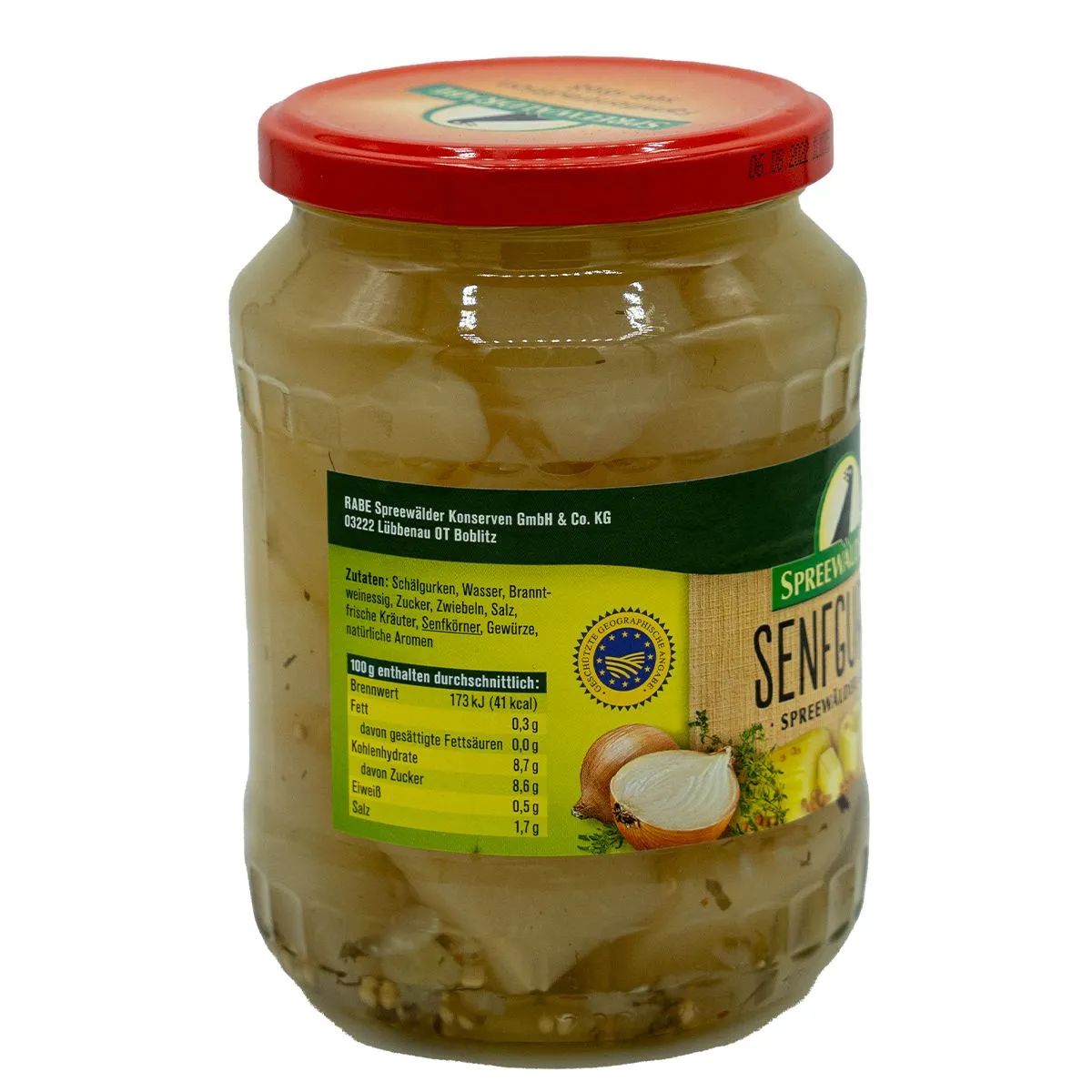 Tabelle mit Nährwerten auf 100 g